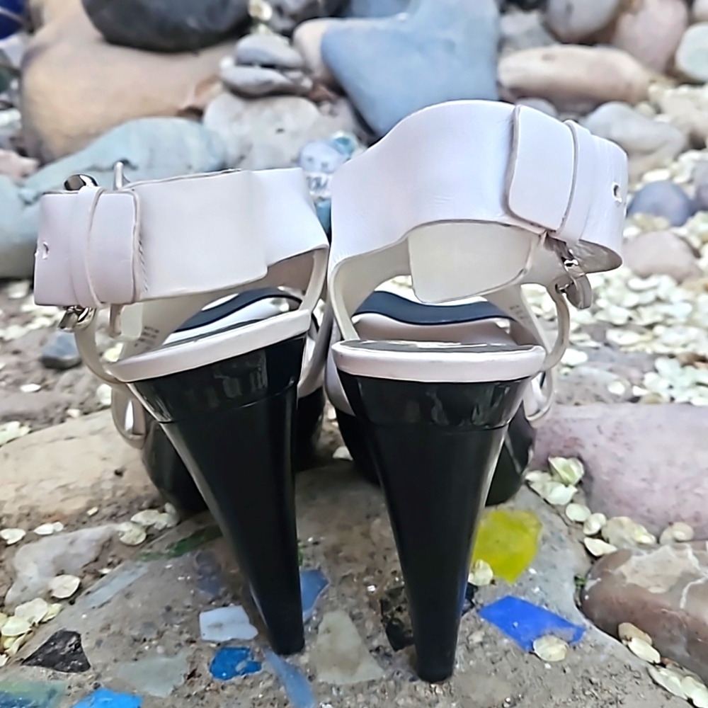 Michael Kors Leather Color Block Platform Sandal - image 5